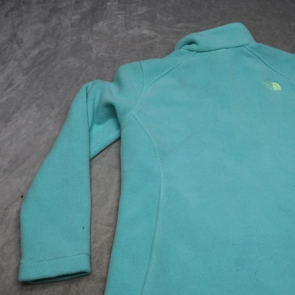 North Face Jacket Girls XL 18 Blue Khumbu Fleece Full Zip Outdoor Hiking Soft